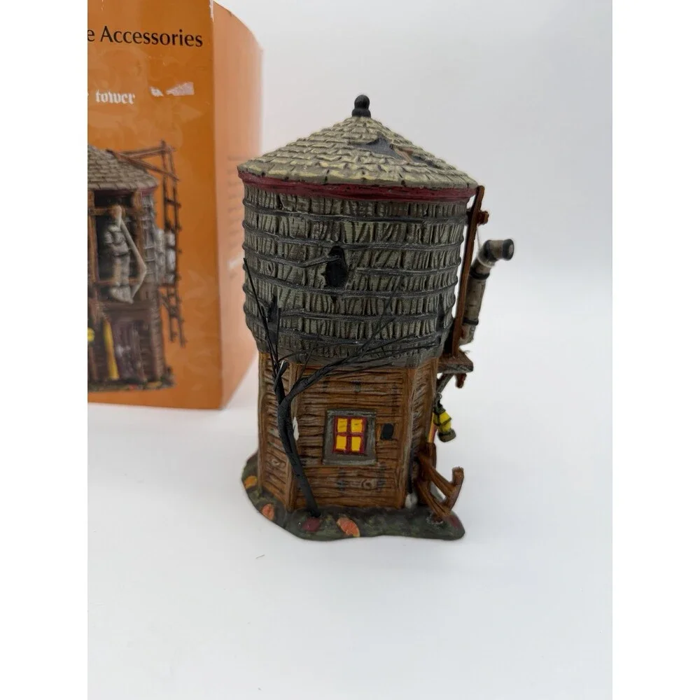 Department 56 HALLOWEEN Haunted Rails Water Tower 2008 Vintage Rare